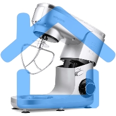 Кухонная машина Hyundai HYM-S7651 планетар.вращ. 1400Вт серебристый