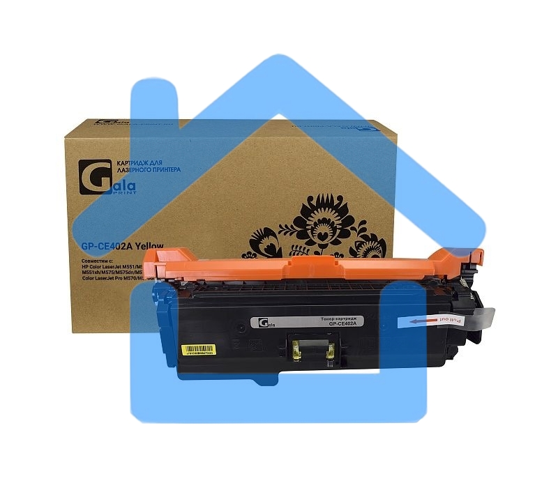 Картридж лазерный GalaPrint GP-CE402A желтый (6000 стр) для HP Color LaserJet Enterprise M551dn/M551n/M551xh