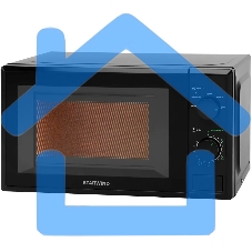 Микроволновая печь Starwind SWM5820 черный, 20 л, 700 Вт, переключатели - поворотный механизм