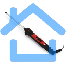 Щипцы д/завивки Atlanta, ATH-6647 красн, 10мм, 20Вт, двойная термоизоляция, хромированное покрытие, керамический ТЭН, вращающийся шнур, цвет-красный.