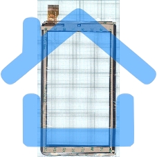 Сенсорное стекло (тачскрин) YLD-CEG7253-FPC-A0, черное