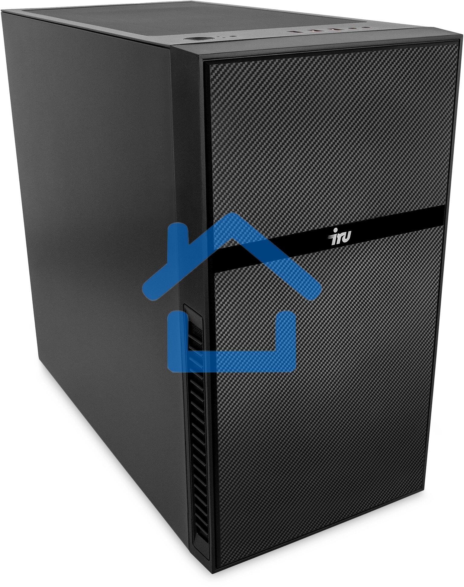 Компьютер IRU Game 510B7GM MT i5 12400F (2.5) 16Gb SSD 512Gb RTX4060 8Gb Free DOS GbitEth 650W черный (2059450)