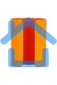 Подставка Deli E9141 для письменных принадлежностей, 82х82х106мм, ассорти, пластик