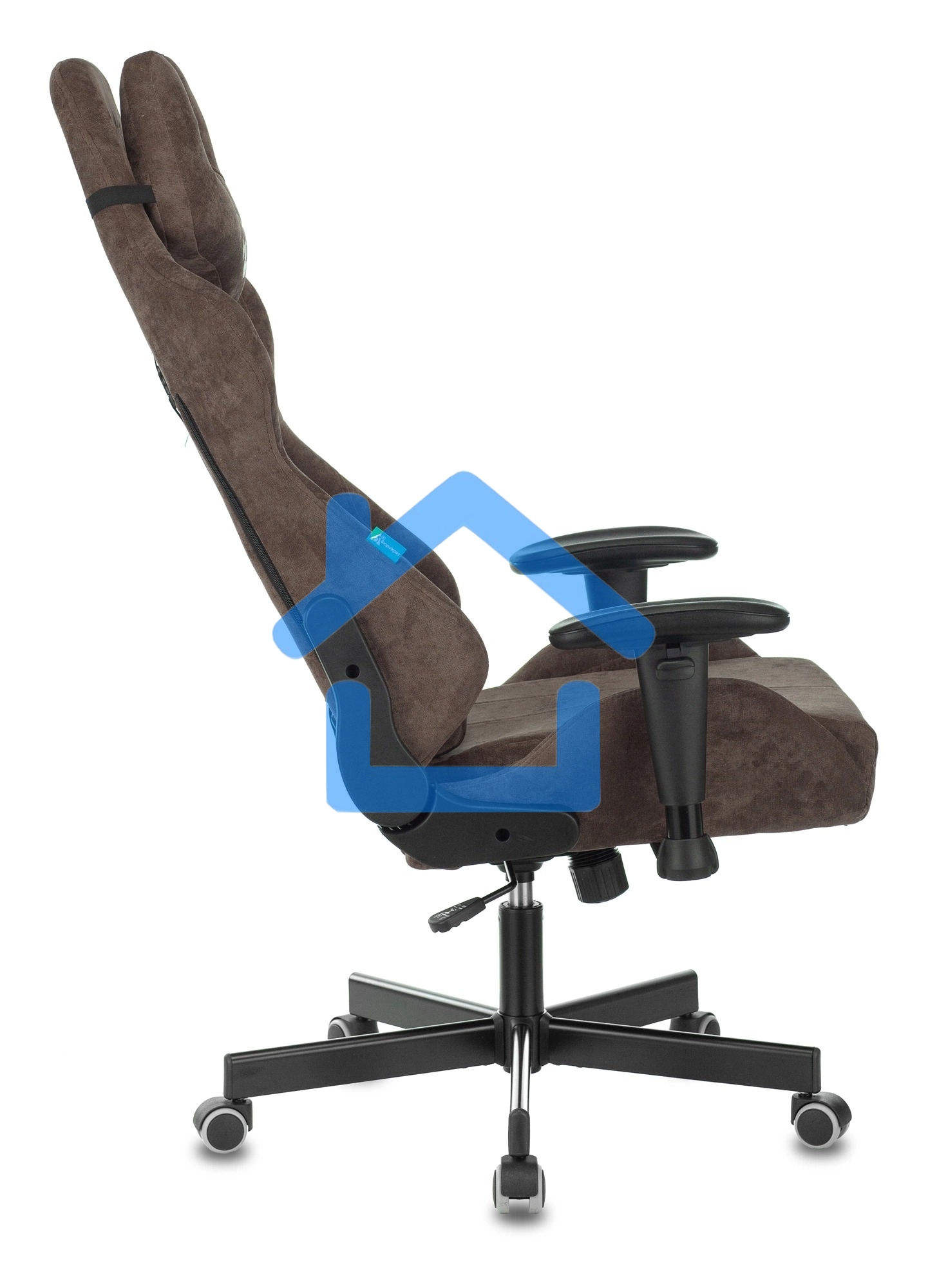 Кресло игровое Бюрократ VIKING KNIGHT LT10 FABRIC коричневый крестовина металл/пластик