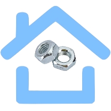 Гайка шестигранная Tech-Krep 103027 М10 цинк. DIN 934 (уп.18 шт) пакет