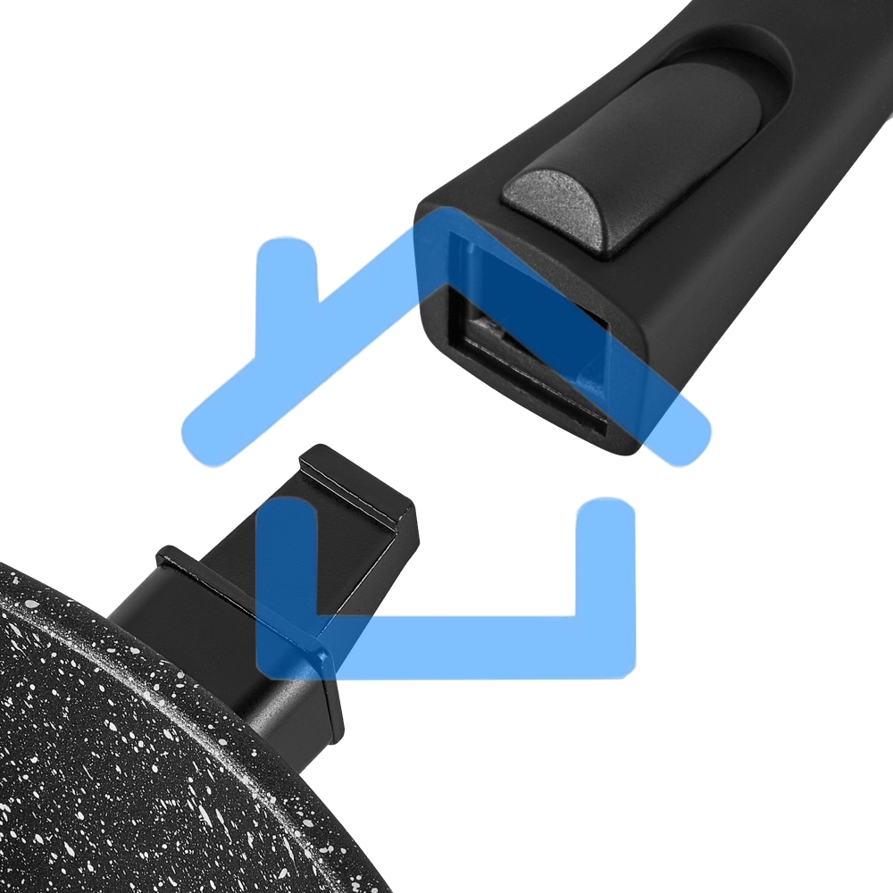 Сковорода Maunfeld HALDIS MF24HLD01RH из литого алюминия со съемной ручкой, 24 см