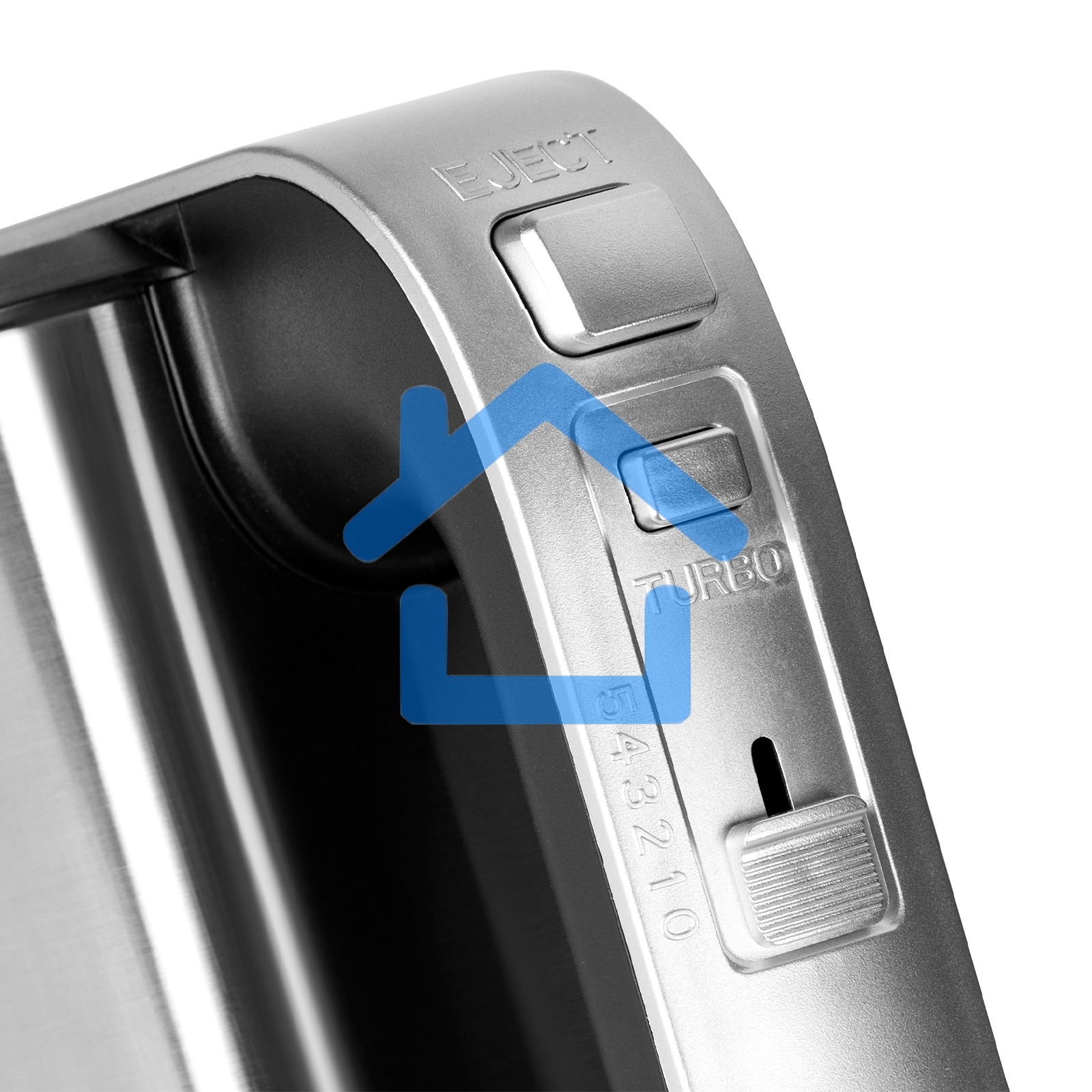 Миксер электрический Galaxy Line GL 2228, серебристый с черным, ручной, 700 Вт, 5 скоростей + режим “ТУРБО”
