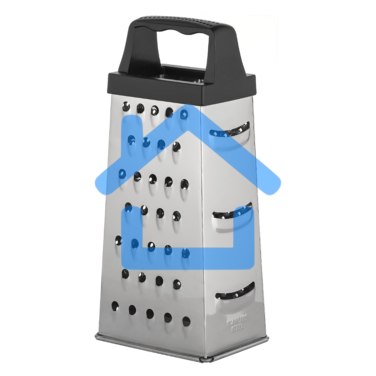 Терка LARA LR07-50 4 поверхности, высота 20 см, нерж. сталь, ручка