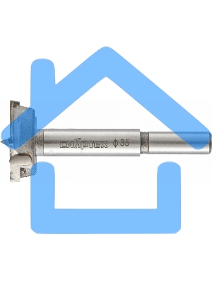 Сверло Форстнера по дереву, 35 мм, цилиндрический хвостовик Сибртех