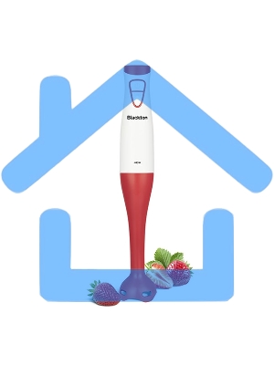 Блендер погружной Blackton Bt HB400P White-Red. Мощность 400 Вт, Режим ТУРБО