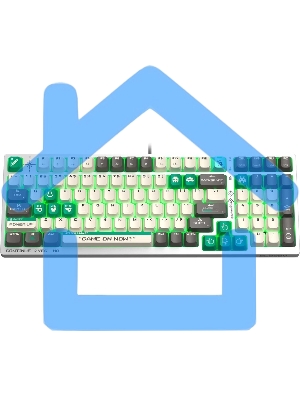 Клавиатура A4Tech Bloody S98 Pixels Green проводная USB белый/бежевый