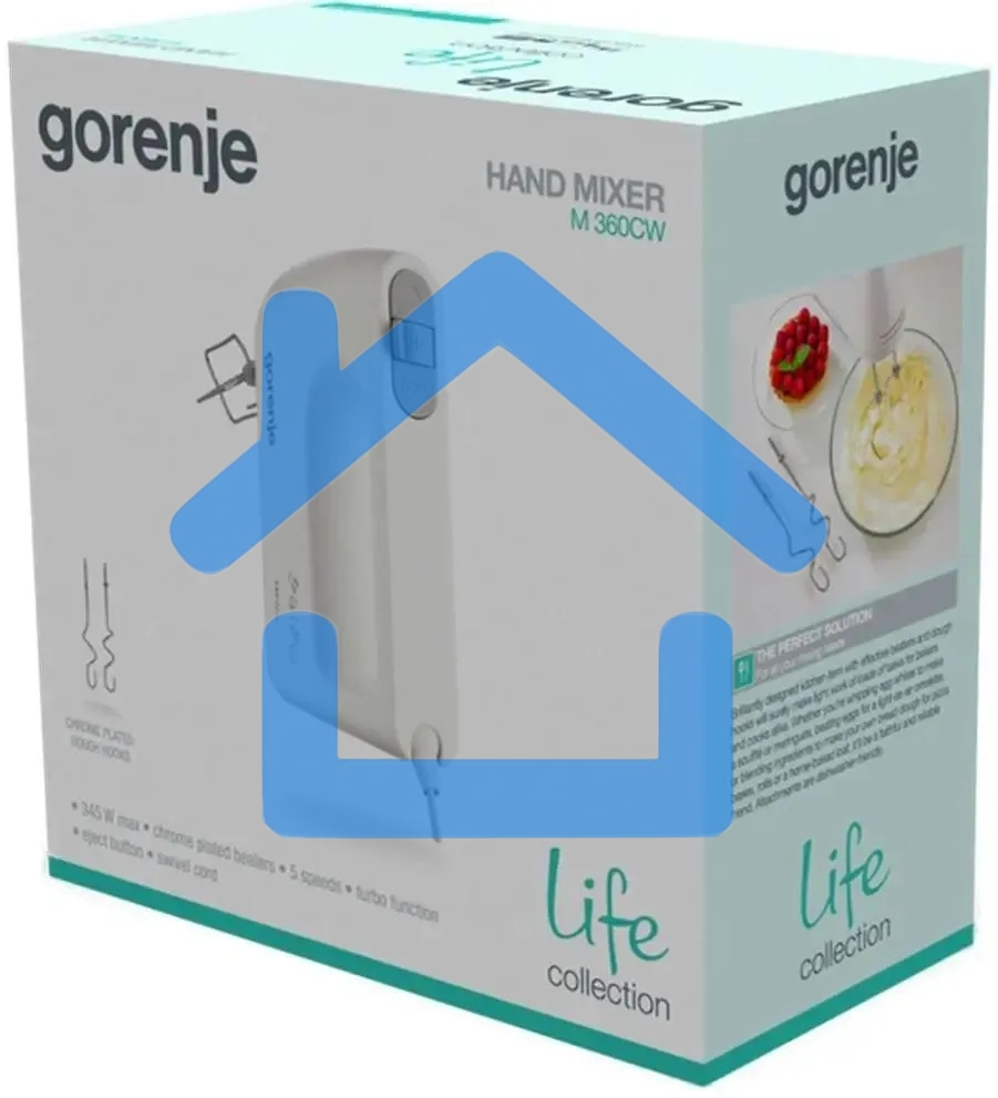 Миксер ручной Gorenje M360CW 345Вт белый
