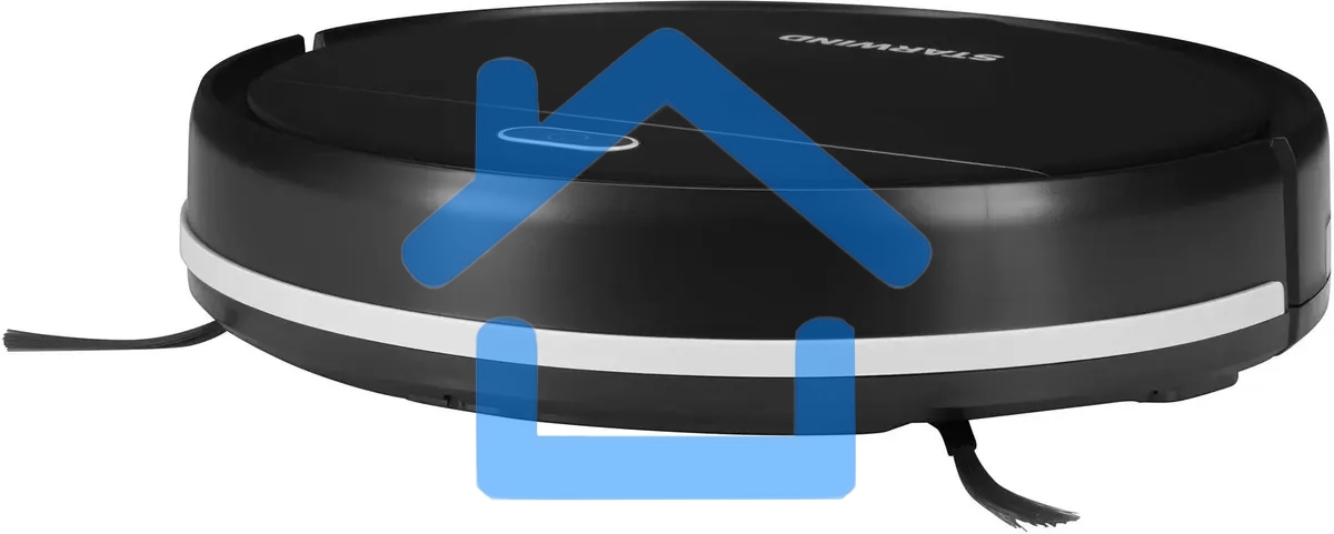 Робот-пылесос Starwind SRV3950 черный, 18 Вт, 1500 мА·ч Li-Ion, уборка влажная/сухая, пылесборник контейнер 0.2 л