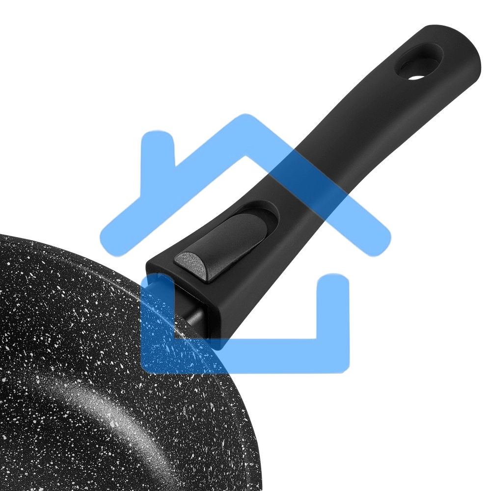 Сковорода Maunfeld HALDIS MF24HLD01RH из литого алюминия со съемной ручкой, 24 см