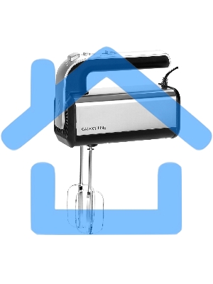 Миксер электрический Galaxy Line GL 2228, серебристый с черным, ручной, 700 Вт, 5 скоростей + режим “ТУРБО”