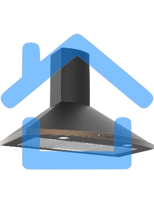 Вытяжка каминная Elikor Сигма 90П-650-К3Д антрацит/бронза, 90 см, 650 куб. м/ч, 56 дБ