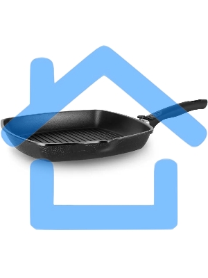 Сковорода-гриль Rondell Escurion RDA-869, 28см, съемная ручка, без крышки, черный