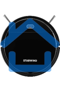 Робот-пылесос Starwind SRV3950 черный, 18 Вт, 1500 мА·ч Li-Ion, уборка влажная/сухая, пылесборник контейнер 0.2 л