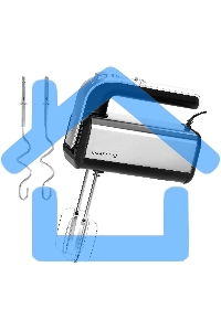 Миксер электрический Galaxy Line GL 2228, серебристый с черным, ручной, 700 Вт, 5 скоростей + режим “ТУРБО”