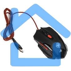 Мышь проводная Dialog Gan-Kata MGK-10U черный, 2400 dpi, USB, кнопки - 6