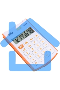 Калькулятор карманный Deli E39217/OR оранжевый 8-разр.