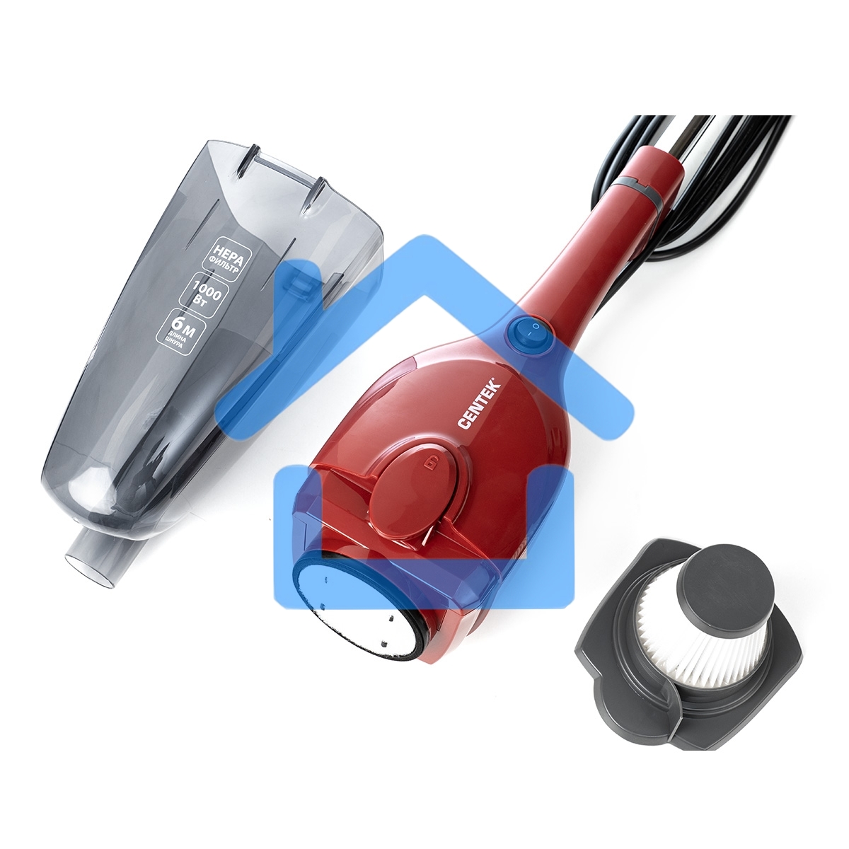 Пылесос вертикальный Centek CT-2565 (красный)