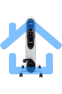 Обогреватель масляный MTX OCH-1500, белый, 1500 Вт, 15 м2, термостат