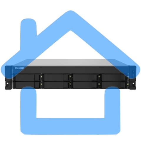 Сетевое хранилище без дисков SMB QNAP TS-832PXU-4G 8-Bay AL324 quad-core 1.7 GHz 2U rackmount NAS, 4Gb DDR4 UDIMM RAM (max 1x16Gb), SATA 6Gb/s, 2x 10GbE SFP+ LAN, 2x2.5 GbE LAN, 1x PCIe Gen2 x2 slot. W/o RAIL-B02