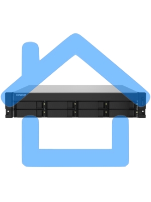 Сетевое хранилище без дисков SMB QNAP TS-832PXU-4G 8-Bay AL324 quad-core 1.7 GHz 2U rackmount NAS, 4Gb DDR4 UDIMM RAM (max 1x16Gb), SATA 6Gb/s, 2x 10GbE SFP+ LAN, 2x2.5 GbE LAN, 1x PCIe Gen2 x2 slot. W/o RAIL-B02