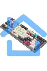 Клавиатура беспроводная A4Tech Bloody WS98 Pixels Red USB, Bluetooth/Радиоканал темно-серый/белый