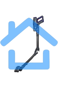 Пылесос вертикальный SUPRA VCS-5084 серый/синий, питание от аккумулятора, 350 Вт, уборка сухая, пылесборник 0.6 л, работа от АКБ max 30 мин.