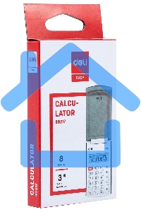 Калькулятор карманный Deli E39217/OR оранжевый 8-разр.