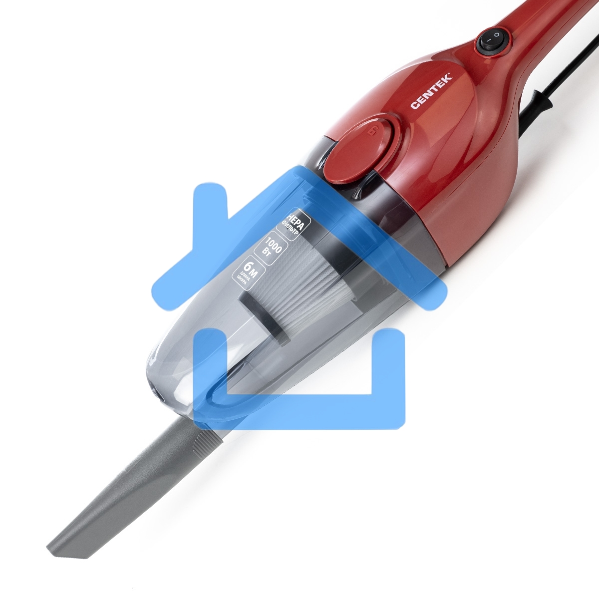 Пылесос вертикальный Centek CT-2565 (красный)