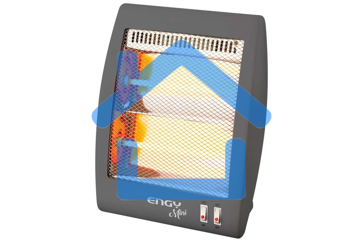 Обогреватель кварцевый Engy EN-505 mini, серый, 800 Вт, 8 м2, термостат