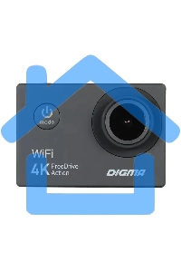 Видеорегистратор Digma FreeDrive Action 4K WiFi черный 8Mpix 2160x3840 2160p 140гр.