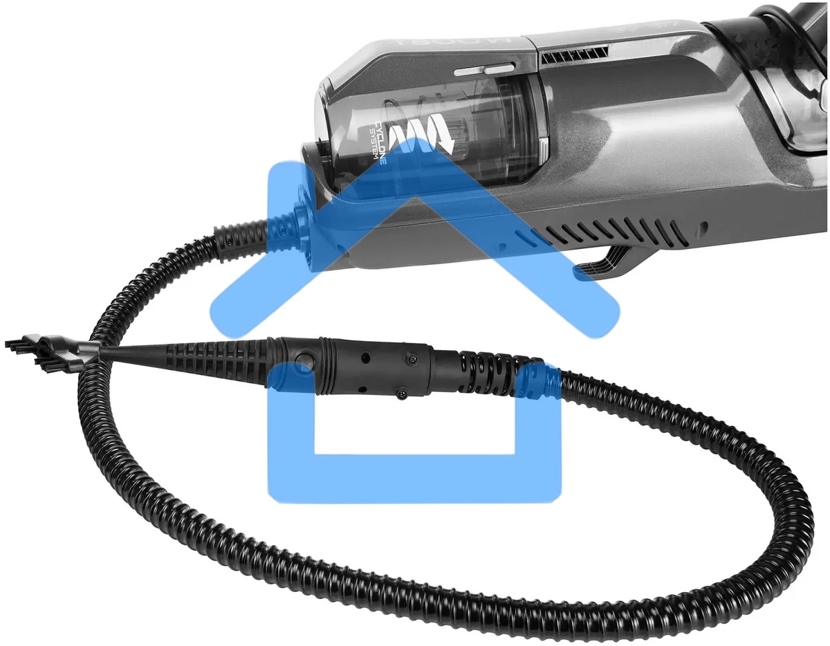 Пылесос паровой вертикальный Starwind SSV9555 темно-серый/серебристый, питание от сети, 120 Вт, уборка сухая/паром, пылесборник 0.5 л