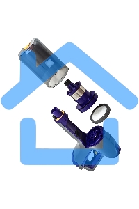 Пылесос вертикальный SUPRA VCS-5084 серый/синий, питание от аккумулятора, 350 Вт, уборка сухая, пылесборник 0.6 л, работа от АКБ max 30 мин.