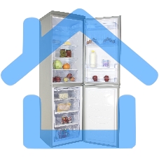 Холодильник DON R-297 MI металлик искристый двухкамерный 225/140л морозилка снизу