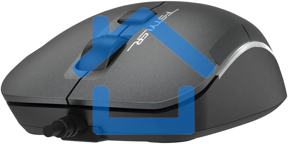 Мышь проводная A4Tech Fstyler FM26 серый/черный, 1600 dpi, USB, кнопки - 4