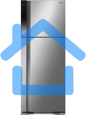 Холодильник Hitachi HRTN7489DF BSLCS нержавеющая сталь двухкамерный инвертер 333/117л морозилка сверху