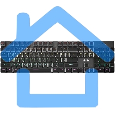 Клавиатура GMNG GG-KB815X (1913914) проводная, USB, черный + белый