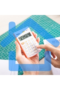 Калькулятор карманный Deli E39217/OR оранжевый 8-разр.