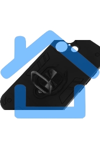 Чехол (клип-кейс) BoraSCO для Apple iPhone 16 Anti-Shok Case черный (74537)