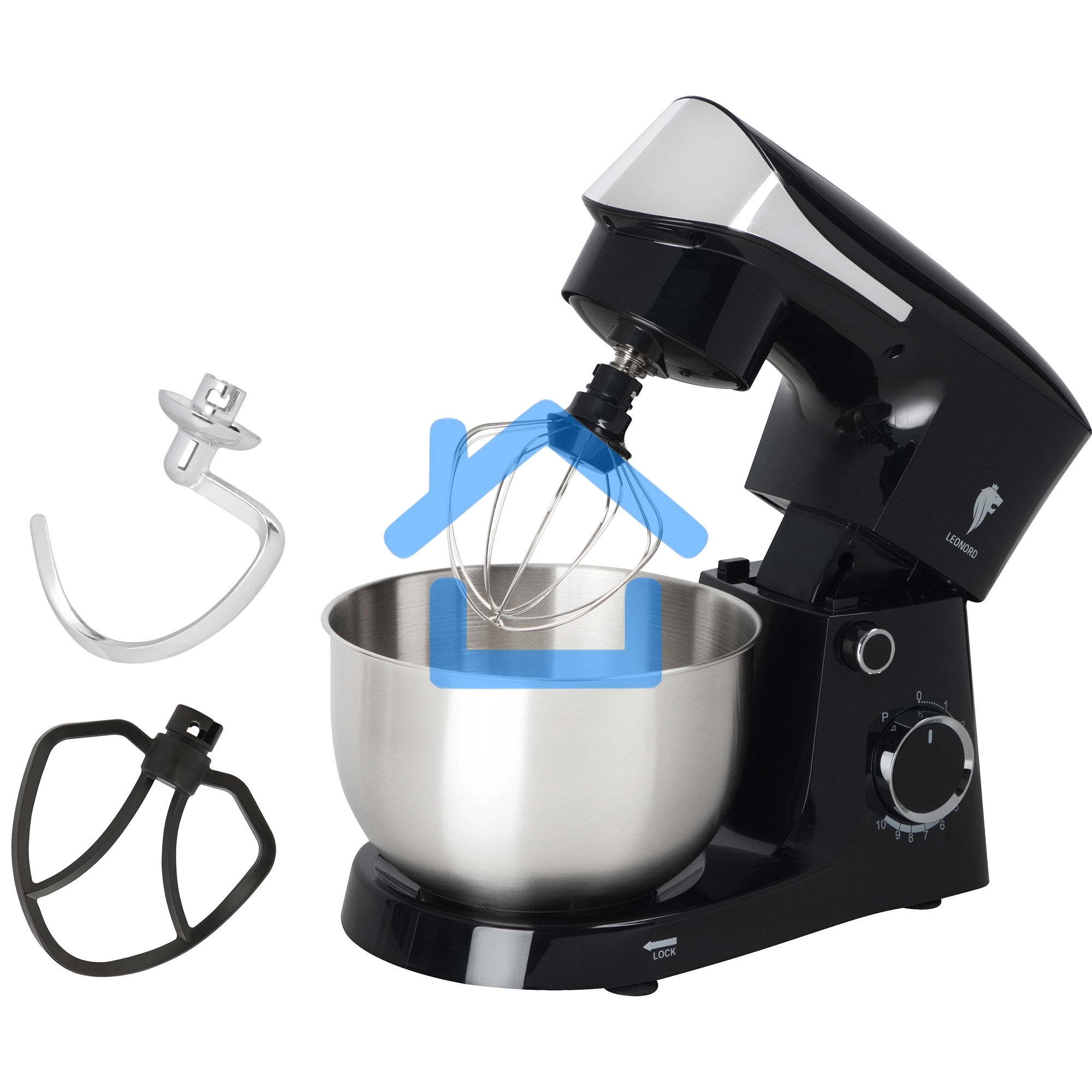 Миксер планетарный LEONORD LE-1778 черный (108983)