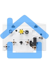 Котел газовый камера закрытая Navien Deluxe S-13k, 2-ух контр, 13 квт, коаксиальный