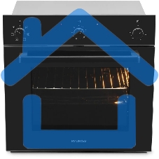 Духовой шкаф электрический Hyundai 6006.03 BG черное стекло