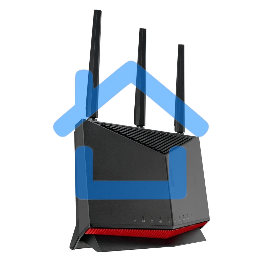 Маршрутизатор ASUS RT-BE86U, черный/красный, 90IG08W0-MO9A0V