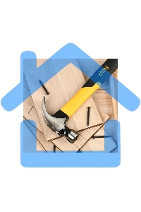 Молоток-гвоздодер Deli DL5002F 450 гр магнит, противоскользящий боек, фиберглассовая рукоять