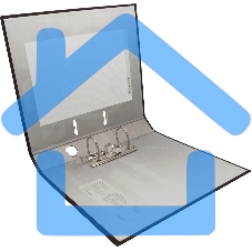 Папка-регистратор Silwerhof 2013382 A4 50мм, ПВХ/бумага черный, без окантовки, сборная (упаковка: 2шт)