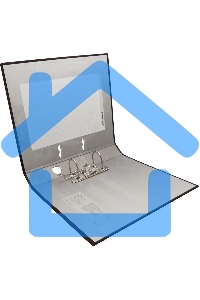 Папка-регистратор Silwerhof 2013382 A4 50мм, ПВХ/бумага черный, без окантовки, сборная (упаковка: 2шт)